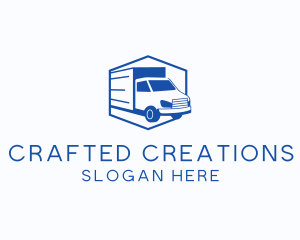 Delivery Truck Courier logo design