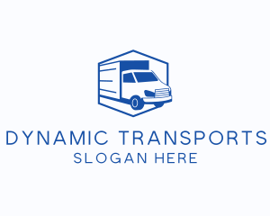 Delivery Truck Courier logo design