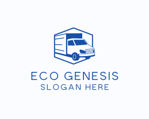 Delivery Truck Courier logo design