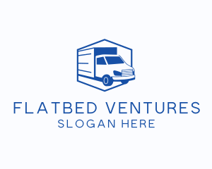 Delivery Truck Courier logo design