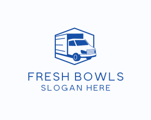 Delivery Truck Courier logo design