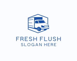 Delivery Truck Courier logo design