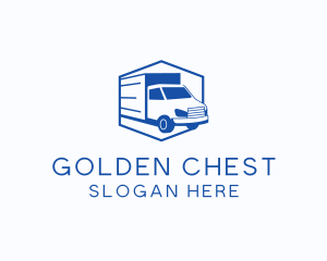 Delivery Truck Courier logo design