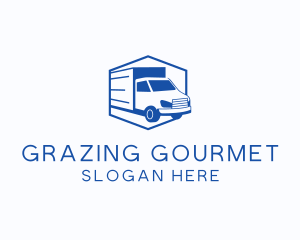 Delivery Truck Courier logo design