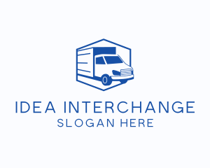 Delivery Truck Courier logo design