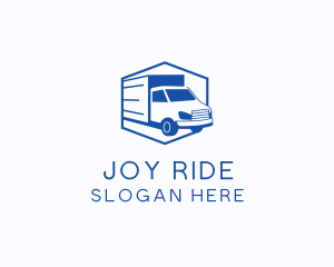 Delivery Truck Courier logo design