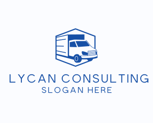 Delivery Truck Courier logo design