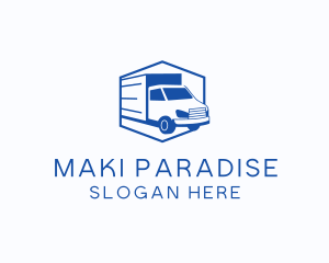 Delivery Truck Courier logo design