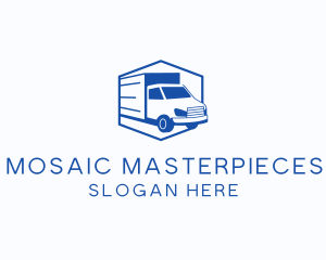 Delivery Truck Courier logo design