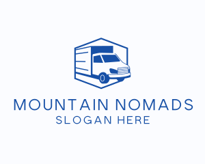 Delivery Truck Courier logo design