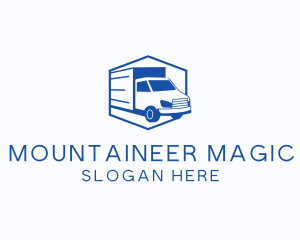 Delivery Truck Courier logo design