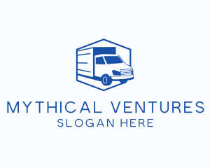 Delivery Truck Courier logo design