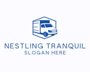 Delivery Truck Courier logo design