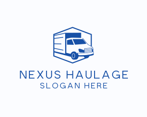 Delivery Truck Courier logo design