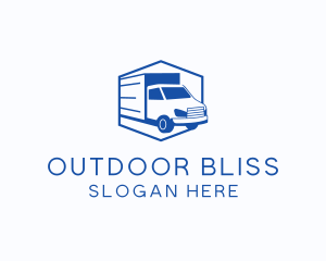 Delivery Truck Courier logo design