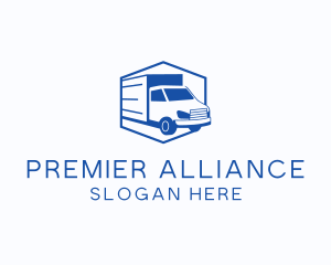 Delivery Truck Courier logo design