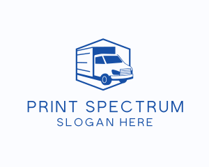 Delivery Truck Courier logo design