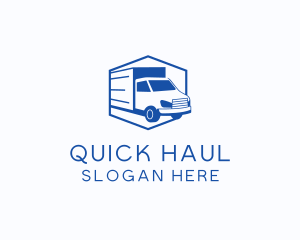 Delivery Truck Courier logo design