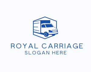 Delivery Truck Courier logo design