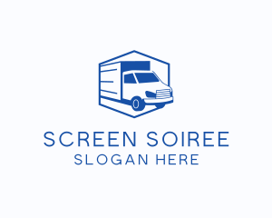 Delivery Truck Courier logo design