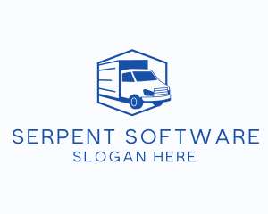 Delivery Truck Courier logo design