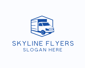 Delivery Truck Courier logo design