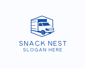 Delivery Truck Courier logo design