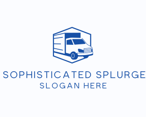 Delivery Truck Courier logo design