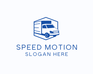 Delivery Truck Courier logo design