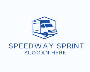 Delivery Truck Courier logo design