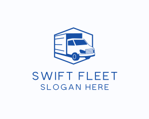 Delivery Truck Courier logo design