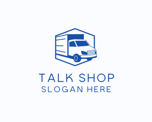 Delivery Truck Courier logo design