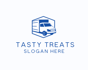 Delivery Truck Courier logo design