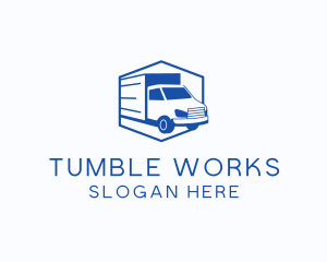 Delivery Truck Courier logo design