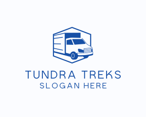 Delivery Truck Courier logo design