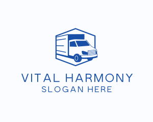 Delivery Truck Courier logo design