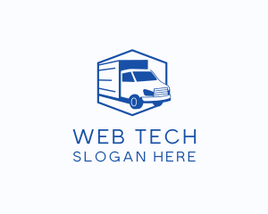 Delivery Truck Courier logo design