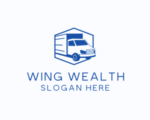 Delivery Truck Courier logo design