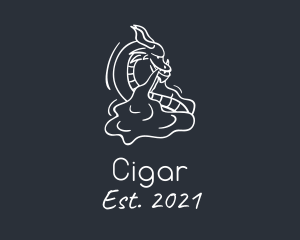 Vape Mythical Dragon logo design