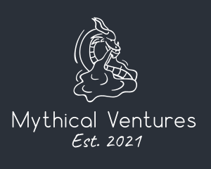 Vape Mythical Dragon logo design