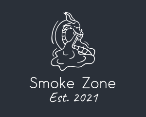 Vape Mythical Dragon logo design