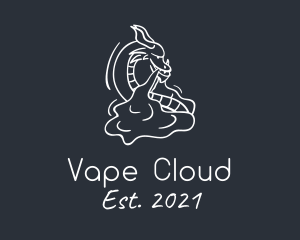 Vape Mythical Dragon logo design