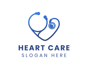Blue Heart Stethoscope logo