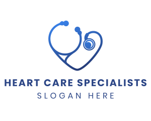 Blue Heart Stethoscope logo