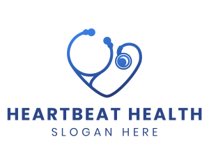 Blue Heart Stethoscope logo