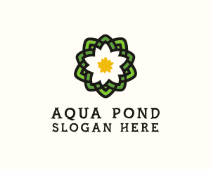  Pond Lotus Flower logo