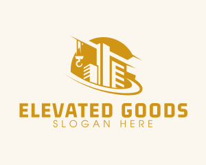 Construction Building Crane logo design