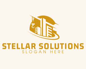 Construction Building Crane logo design