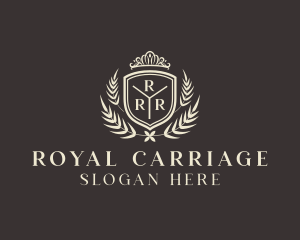 Royal Monarch Crown Shield logo design