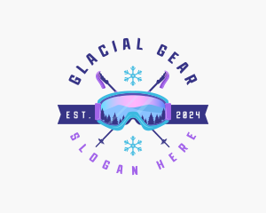 Ski Poles Goggles logo